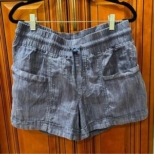 Athleta Cabo Linen 4” Textured Short